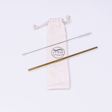 Load image into Gallery viewer, Reusable Straight Stainless Steel Straw
