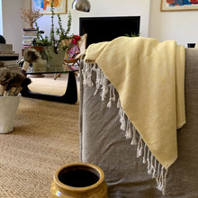 Load image into Gallery viewer, Eco-friendly Ultra Soft Marbled Turkish Towel - Yellow