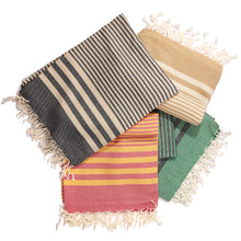 Load image into Gallery viewer, Fethiye Striped Ultra Soft Eco-Friendly Towel - Beige
