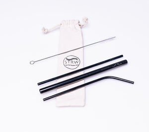 Reusable Steel Straw Variety 3-in-1 Pack