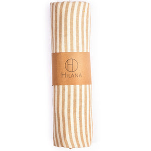 Fethiye Striped Ultra Soft Eco-Friendly Towel - Beige