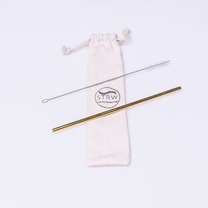 Reusable Straight Stainless Steel Straw