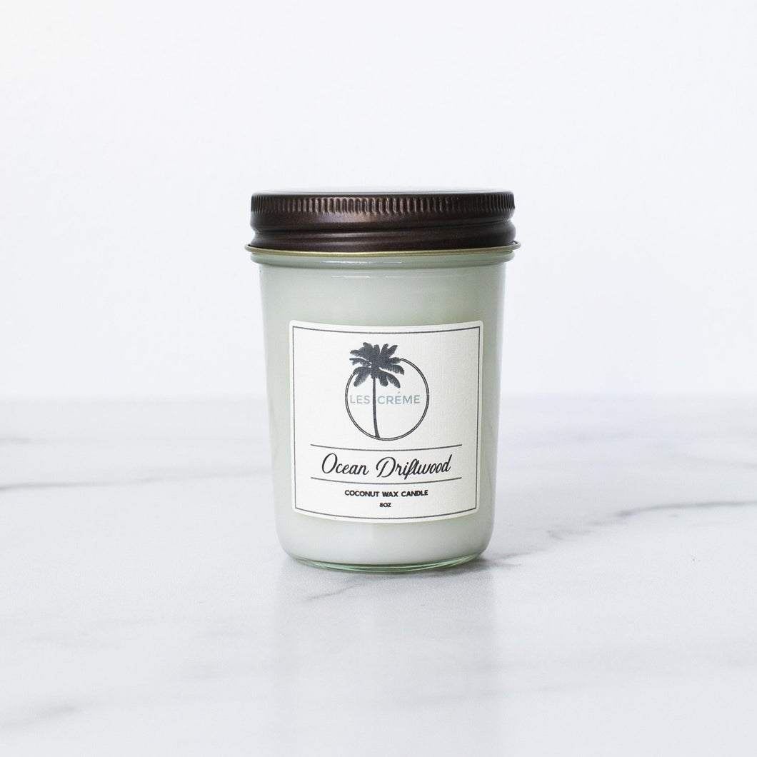 Ocean Driftwood Scent Coconut Wax Candle